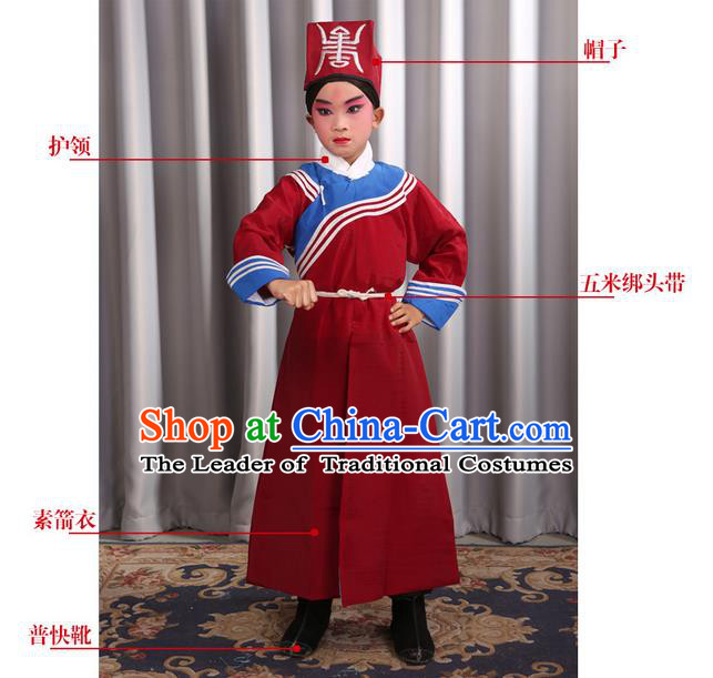 China Peking Opera Gifted Youth Man Costume Embroidered Robe Opera Costumes