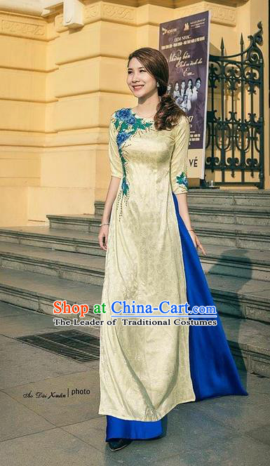 Vietnamese Trational Dress Vietnam Ao Dai Qipao Clothing