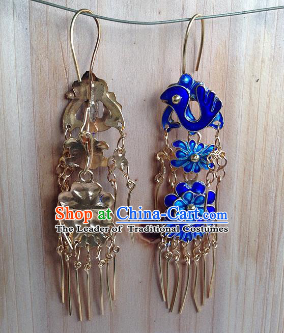 Chinese Ancient Style Hair Jewelry Accessories Hairpins Headwear Headdress Hair Fascinators for Women