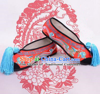 Chinese Ancient Peking Opera Embroidered Shoes Traditional Chinese Beijing Opera Props Boots