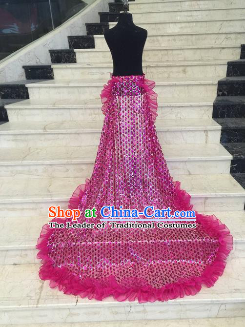 Top Compere Performance Catwalks Costume Children Chorus Red Dress with Wings Modern Dance Princess Short Red Bubble Dress for Girls Kids