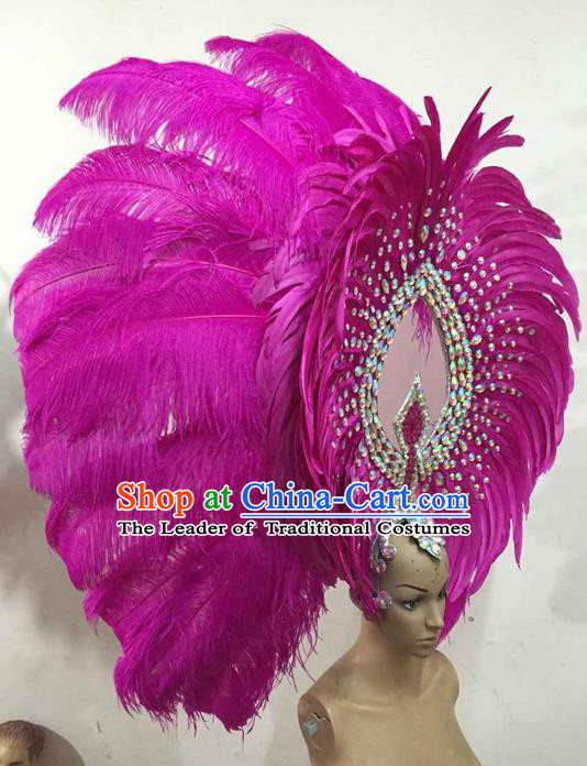 Top Compere Performance Catwalks Costume Children Chorus Red Dress with Wings Modern Dance Princess Short Red Bubble Dress for Girls Kids