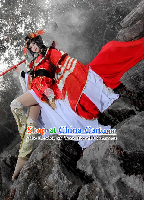 Chinese Ancient Cosplay Costumes Chinese Traditional Embroidered Clothes Ancient Chinese Cosplay Swordsman Knight Costume