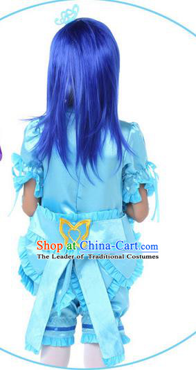 Top Compere Performance Catwalks Costume Children Chorus Red Dress with Wings Modern Dance Princess Short Red Bubble Dress for Girls Kids