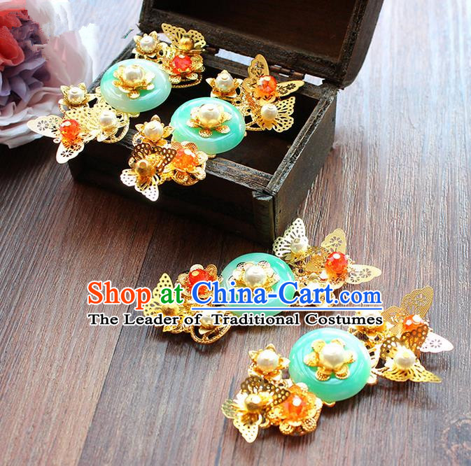 Chinese Ancient Style Hair Jewelry Accessories Hairpins Headwear Headdress Hair Fascinators for Women