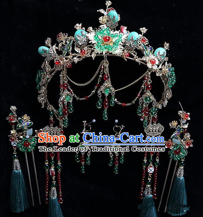 Chinese Ancient Style Hair Jewelry Accessories Hairpins Headwear Headdress Hair Fascinators for Women