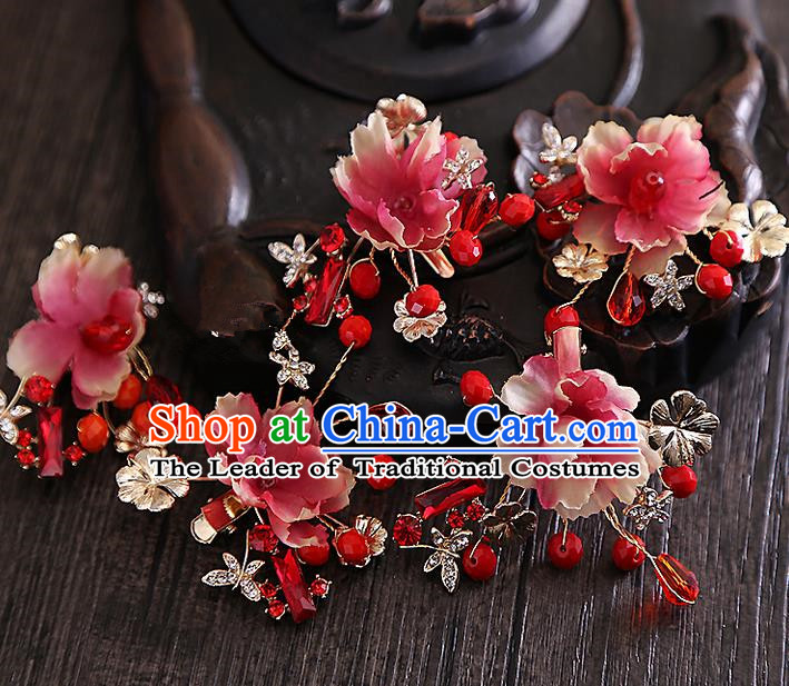 Chinese Ancient Style Hair Jewelry Accessories Hairpins Headwear Headdress Hair Fascinators for Women