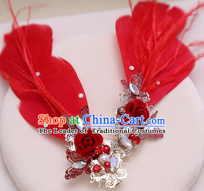 Chinese Ancient Style Hair Jewelry Accessories Hairpins Headwear Headdress Hair Fascinators for Women