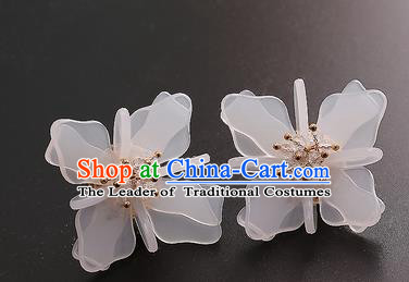 Top Grade Handmade China Wedding Bride Accessories Earrings, Traditional Princess Wedding Ear Stud Jewelry for Women