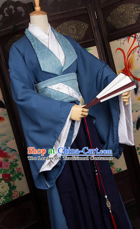 Traditional Chinese Tang Dynasty Nobility Childe Costume, Elegant Hanfu Cosplay Imperial Prince Clothing Ancient Chinese Dandies Dress for Men
