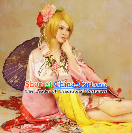 Asian Chinese Traditional Cospaly Tang Dynasty Imperial Consort Costume and Wigs, China Elegant Hanfu Princess Dress for Women
