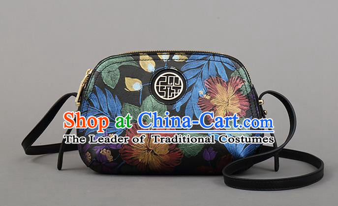 Traditional Handmade Asian Chinese Element Clutch Bags Messenger Bag National Knurling Handbag for Women