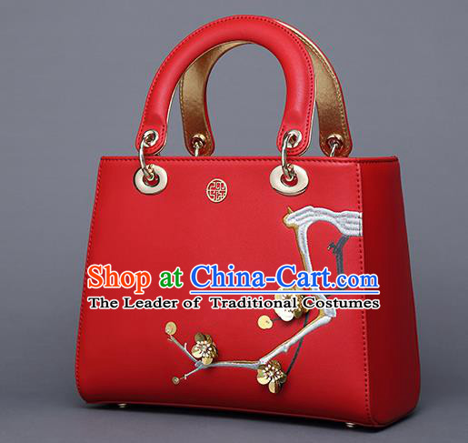 Traditional Handmade Chinese Style Element Embroidered Bags National Handbag Wallet Purse