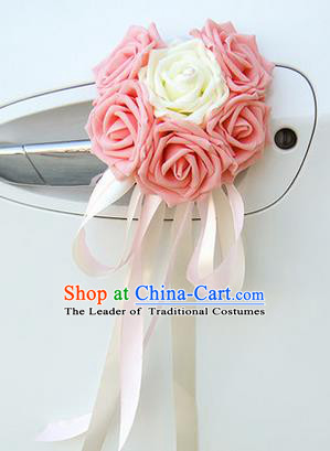 Wedding Car Decorations Love Rose Flowers Bouquet Wedding Car