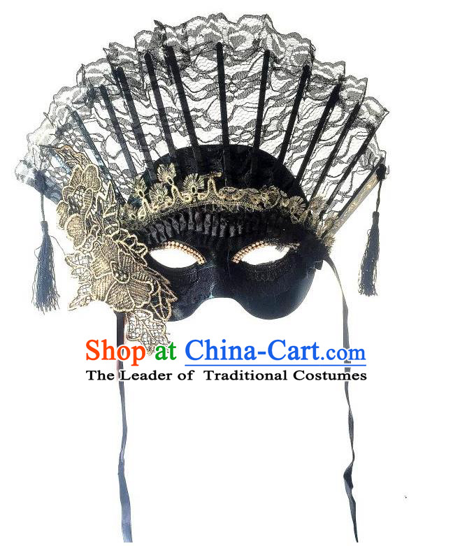 Top Performance Catwalks Headwear Halloween Cosplay Hair Accessories Mask