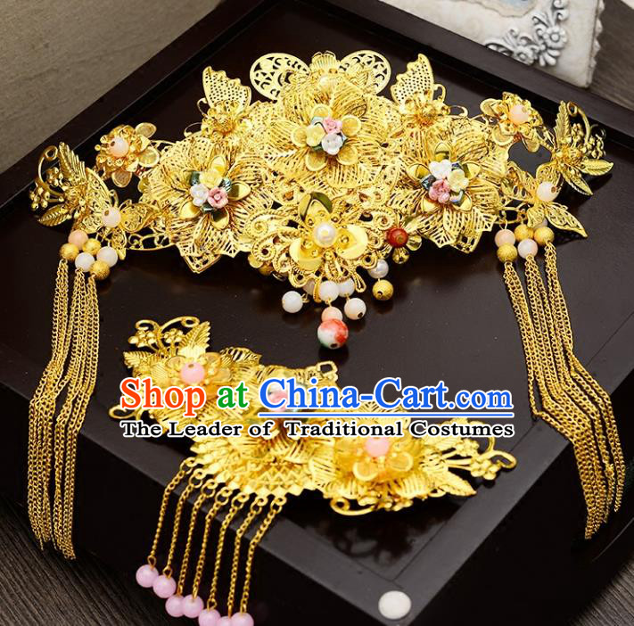 Chinese Ancient Style Hair Jewelry Accessories Hairpins Headwear Headdress Hair Fascinators for Women