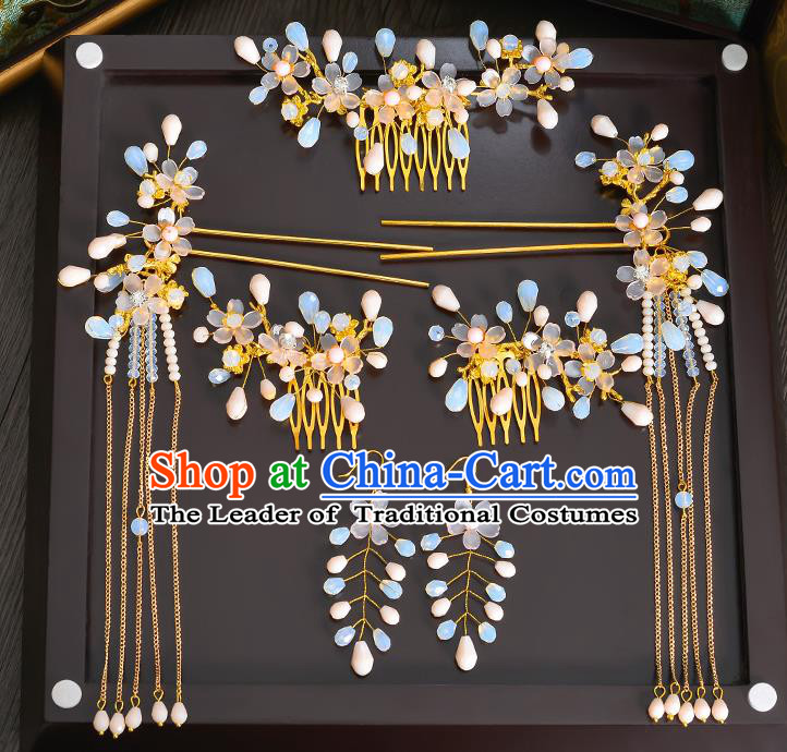 Chinese Ancient Style Hair Jewelry Accessories Hairpins Headwear Headdress Hair Fascinators for Women