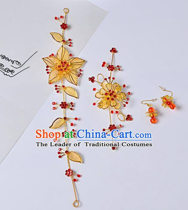 Chinese Ancient Style Hair Jewelry Accessories Hairpins Headwear Headdress Hair Fascinators for Women