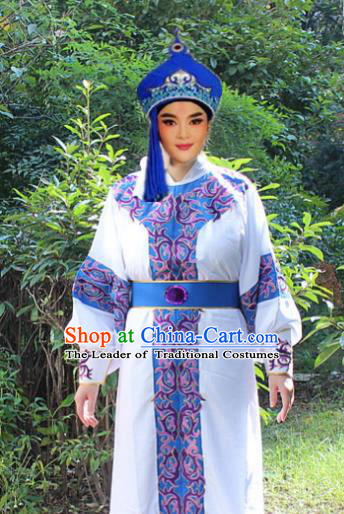 Traditional China Beijing Opera Niche Costume Young Men Robe, Ancient Chinese Peking Opera Prince Clothing