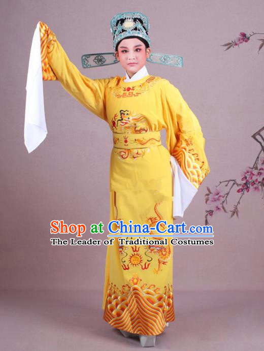 Traditional China Beijing Opera Niche Costume Gifted Scholar Embroidered Robe and Hat Ancient Chinese Peking Opera Embroidery Clothing
