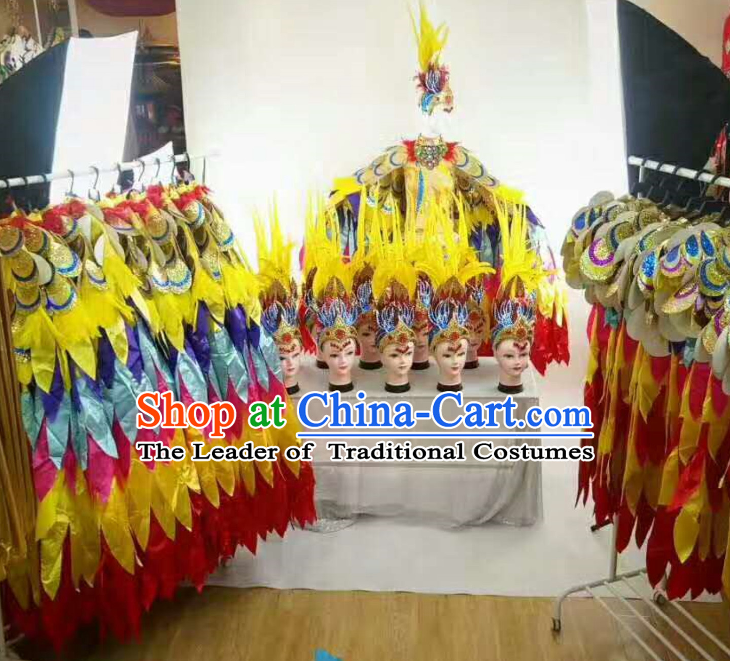 Professional Stage Performance Costumes Made to Order Custom Tailored Costume Garment and Headpieces Complete Set