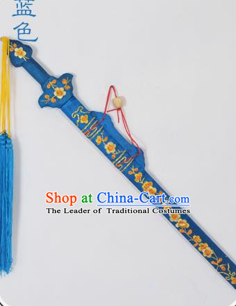 Traditional Chinese Wudang Tai Chi Sword Kungfu Kung Fu Swords Wu Shu Peking Opera Blues Blue Sword for Women