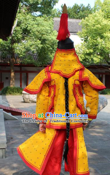 Traditional China Beijing Opera Costume Gifted Scholar Embroidered Robe and Hat Ancient Chinese Peking Opera Embroidery Clothing