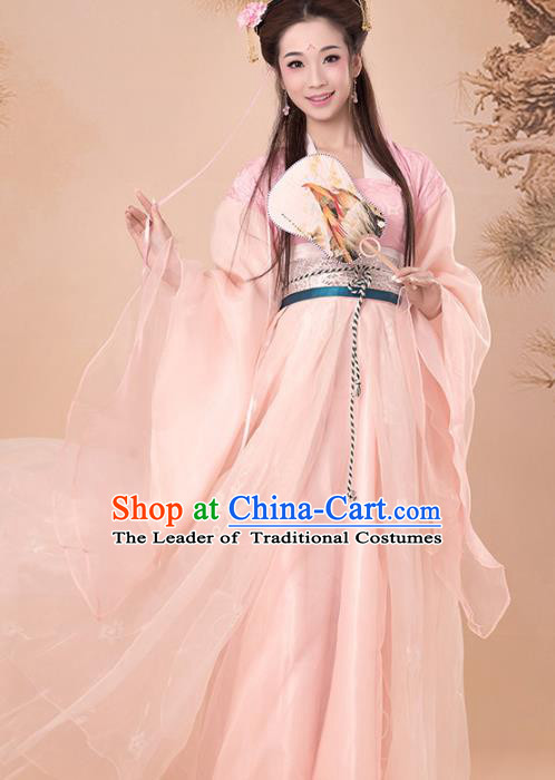 Traditional Chinese Han Dynasty Princess Costume Fairy Elegant Hanfu, Clothing Chinese Ancient Palace Lady Dress Clothing