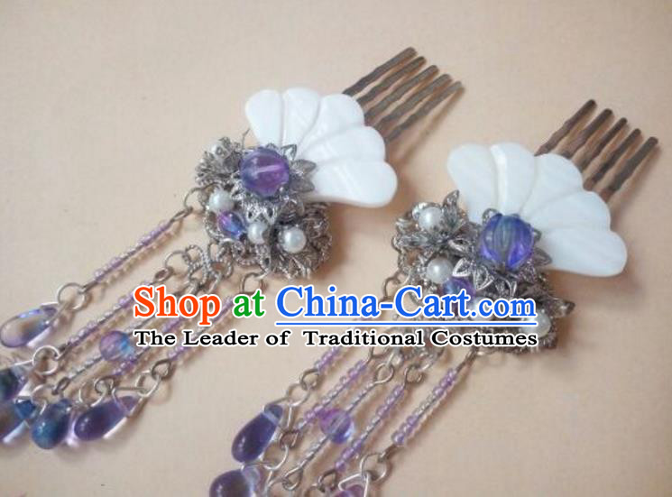 Chinese Ancient Style Hair Jewelry Accessories Xiuhe Suit Hairpins Headwear Headdress Bride Hair Fascinators for Women