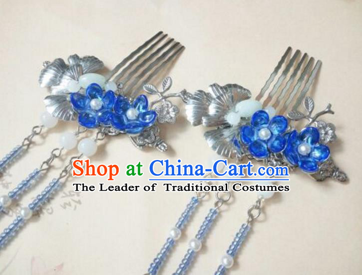 Chinese Ancient Style Hair Jewelry Accessories Xiuhe Suit Hairpins Headwear Headdress Bride Hair Fascinators for Women