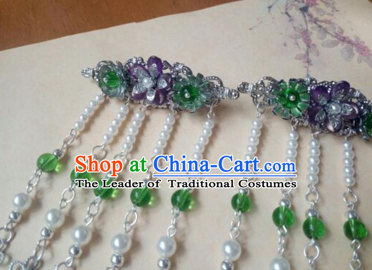 Chinese Ancient Style Hair Jewelry Accessories Xiuhe Suit Hairpins Headwear Headdress Bride Hair Fascinators for Women