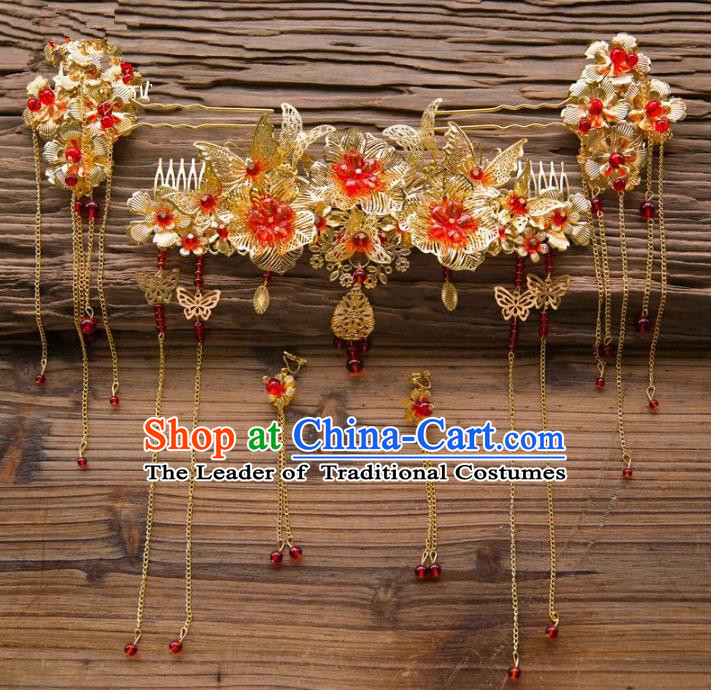 Chinese Hair Jewelry Accessories Hairpins Headwear Headdress Hair Crown for Women