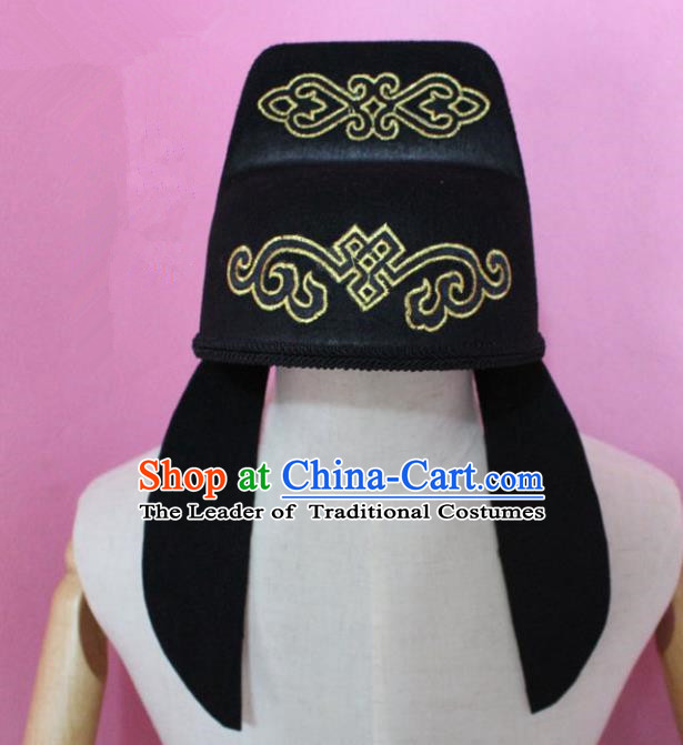 Traditional Handmade Chinese Hair Accessories Emperor Headwear, China Tang Dynasty Minister Hats for Men