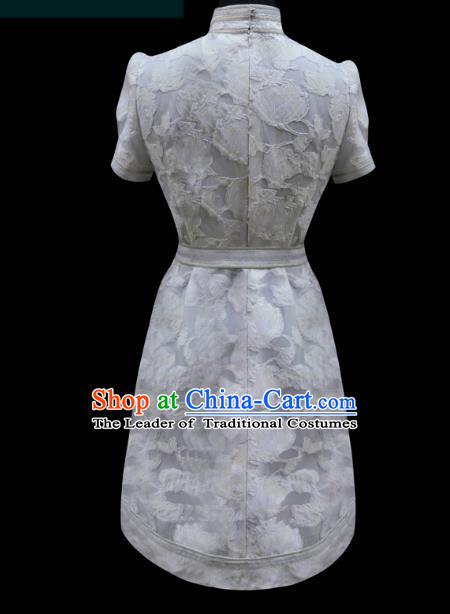 Traditional Chinese Mongol Nationality Dance Costume Mongols Folk Dance Robe Mongolian Minority  Costume and headwear