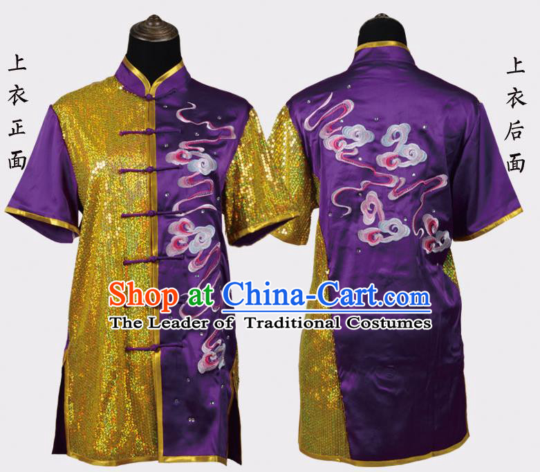 Top Kung Fu Costume Martial Arts Kung Fu Training Uniform Gongfu Shaolin Wushu Clothing for Men Women Adults Children