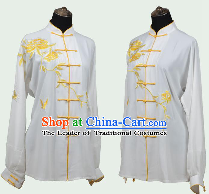 Top Kung Fu Costume Martial Arts Kung Fu Training Uniform Gongfu Shaolin Wushu Clothing for Men Women Adults Children
