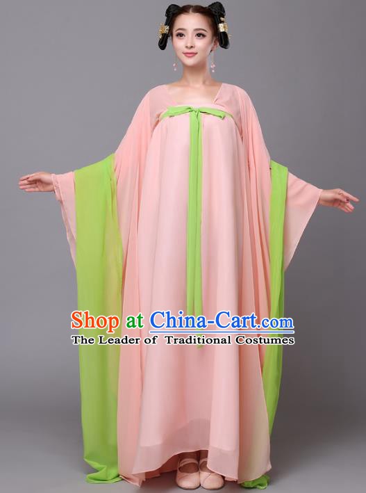 Traditional Chinese Tang Dynasty Palace Maid Costume, China Ancient Princess Hanfu Dress Clothing for Women