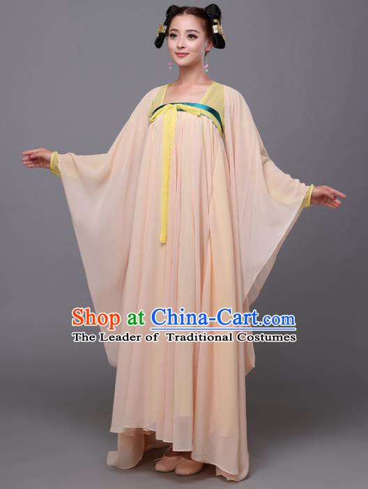 Traditional Chinese Tang Dynasty Court Maid Costume, China Ancient Palace Princess Hanfu Dress Clothing for Women