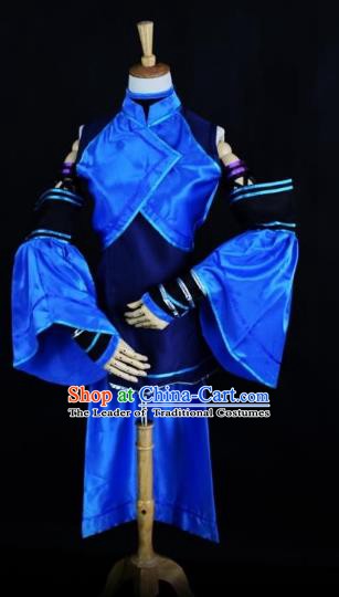 Traditional Chinese Ancient Heroine Hanfu Costume Han Dynasty Swordswoman Clothing for Women