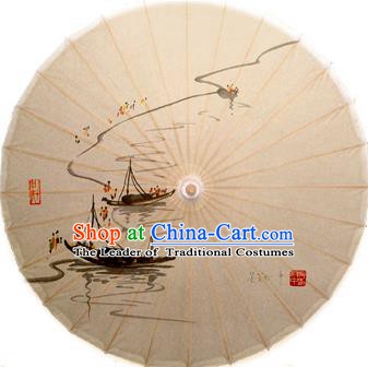 Chinese Handmade Wheat Painting - Fishing