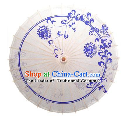 China Traditional Dance Handmade Umbrella Printing Chrysanthemum Oil-paper Umbrella Stage Performance Props Umbrellas