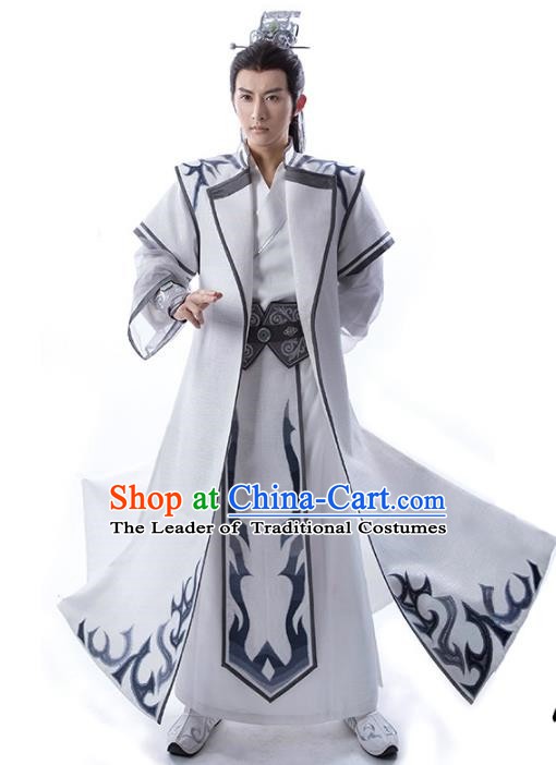 Traditional Chinese Ancient Swordsman Costume Tang Dynasty Prince Clothing for Men