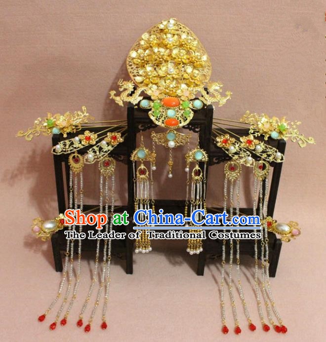 Chinese Ancient Style Hair Jewelry Accessories Cosplay Hairpins Headwear Headdress for Women