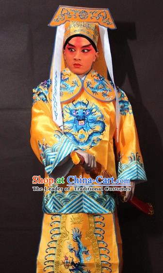 Traditional China Beijing Opera Costume Gifted Scholar Embroidered Robe and Hat Ancient Chinese Peking Opera Embroidery Clothing