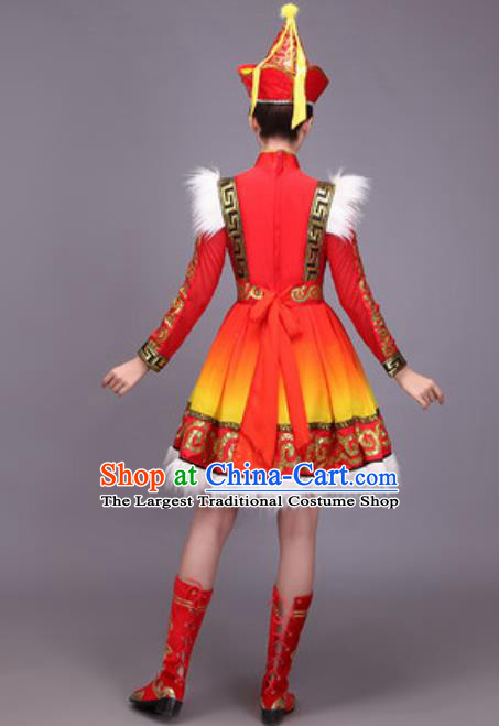 Traditional Chinese Fan Dance Folk Dance Costume Classical Yangko Dance Classical Dance Dress