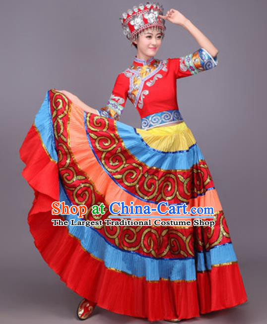 Traditional Chinese Fan Dance Folk Dance Costume Classical Yangko Dance Classical Dance Dress