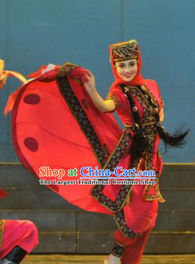 Chinese Traditional Kazak Nationality Costume Kazakh Folk Dance Ethnic Clothing for Women