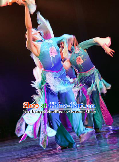 Traditional Chinese Fan Dance Folk Dance Costume Classical Yangko Dance Classical Dance Dress