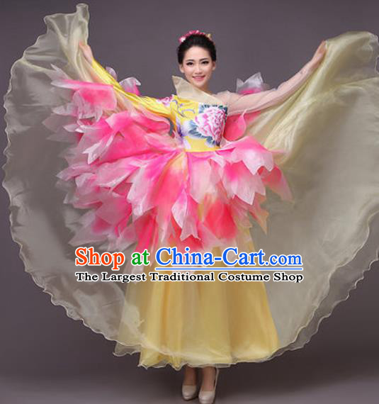 Traditional Chinese Fan Dance Folk Dance Costume Classical Yangko Dance Classical Dance Dress