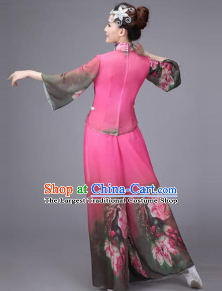 Traditional Chinese Fan Dance Folk Dance Costume Classical Yangko Dance Classical Dance Dress